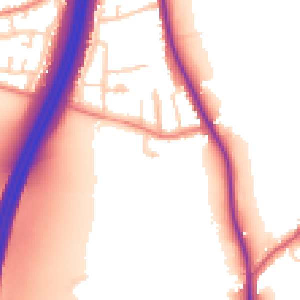 Daytime road noise heatmap for S75 5PR