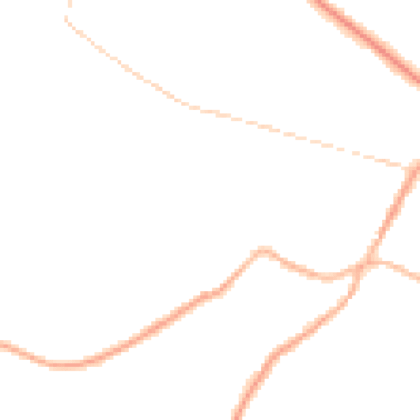 Night-time road noise heatmap for S75 6EG