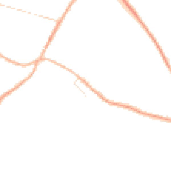 Night-time road noise heatmap for S75 6FE