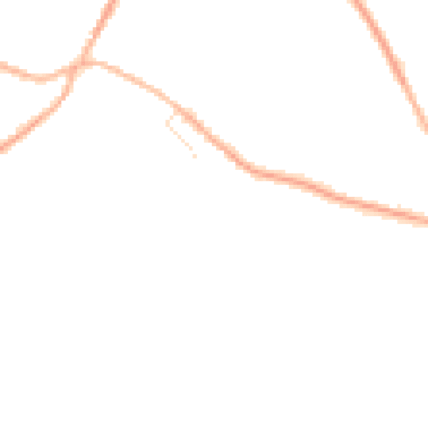 Night-time road noise heatmap for S75 6FJ