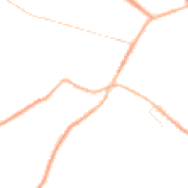 Night-time road noise heatmap for S75 6GH
