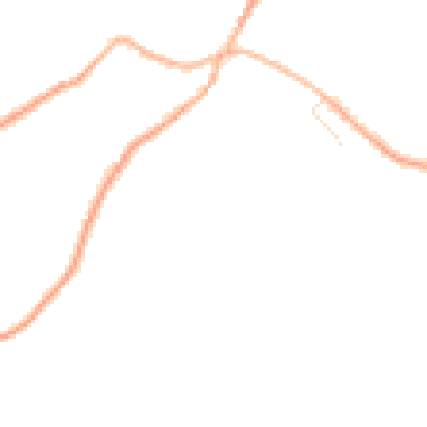 Night-time road noise heatmap for S75 6GJ