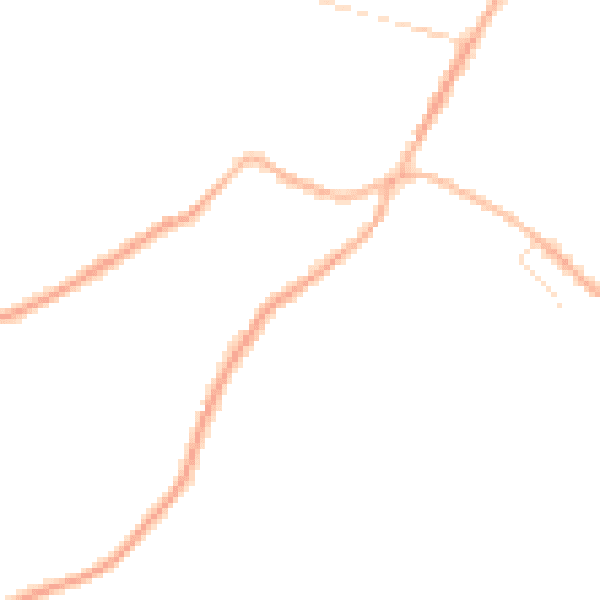 Night-time road noise heatmap for S75 6GN