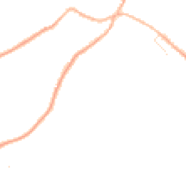 Night-time road noise heatmap for S75 6GQ