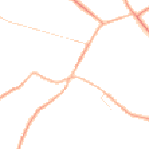 Night-time road noise heatmap for S75 6GW