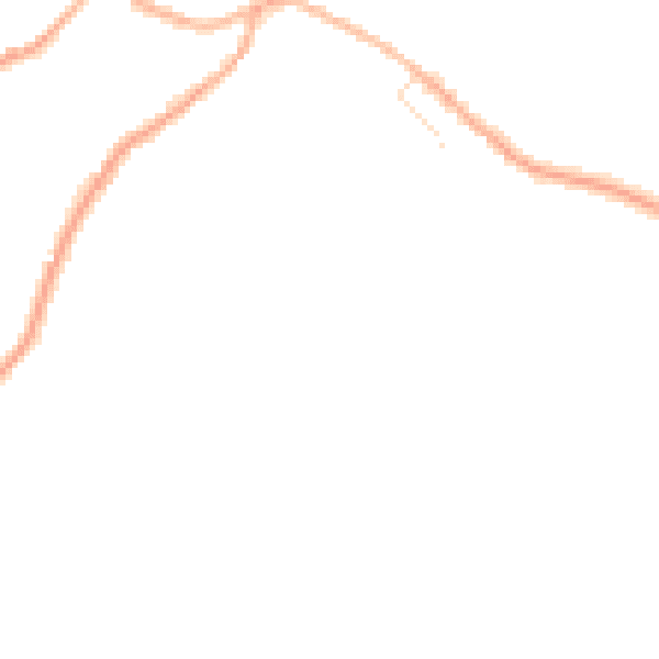 Night-time road noise heatmap for S75 6GX