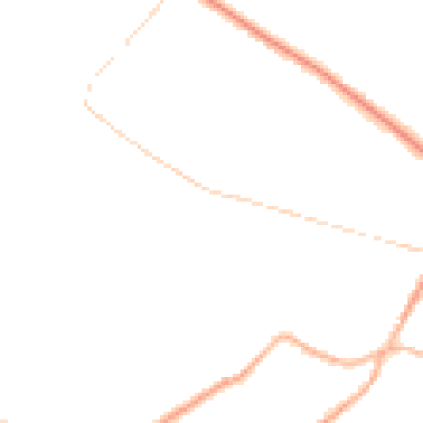 Night-time road noise heatmap for S75 6HN