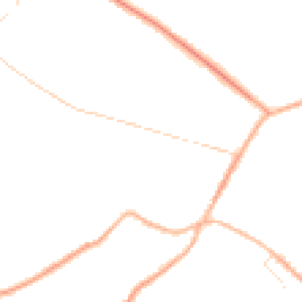 Night-time road noise heatmap for S75 6HR