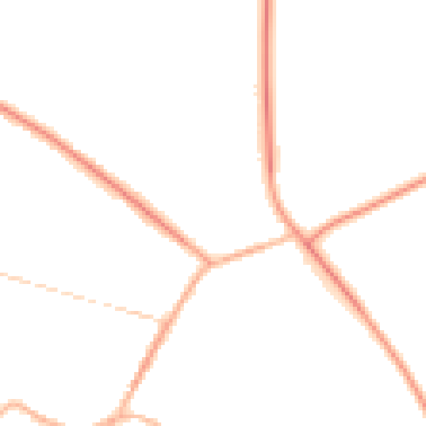 Night-time road noise heatmap for S75 6JB