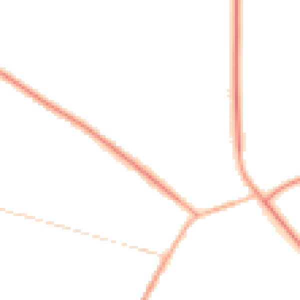 Night-time road noise heatmap for S75 6JQ