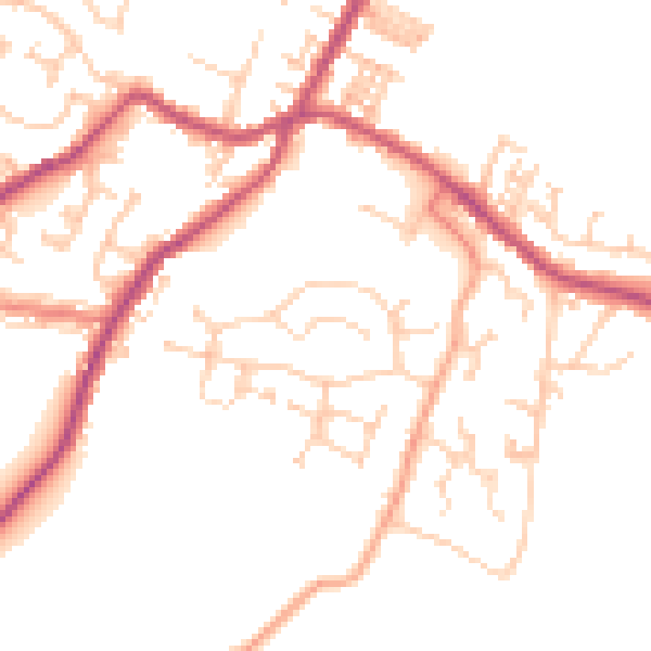 Daytime road noise heatmap for S75 6PN