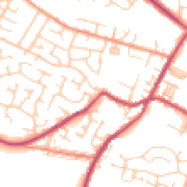 Daytime road noise heatmap for S75 6PR
