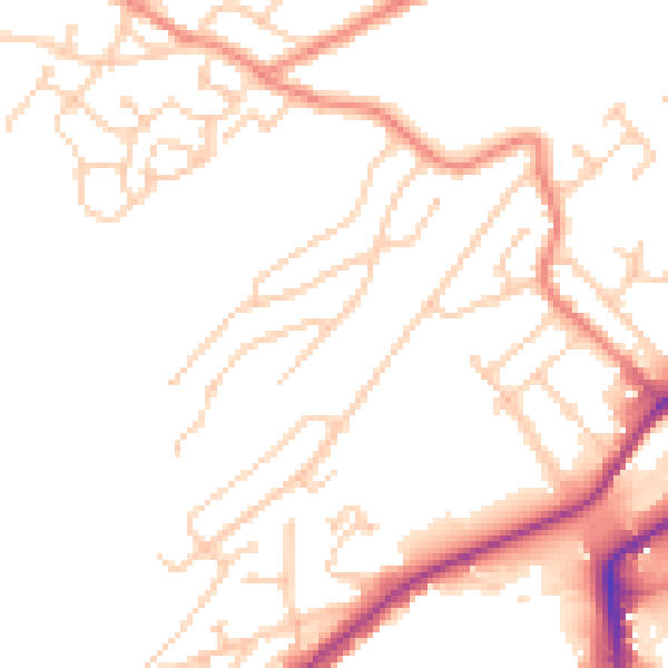 Daytime road noise heatmap for S9 1AF