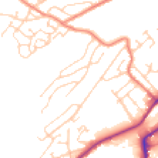Daytime road noise heatmap for S9 1AG