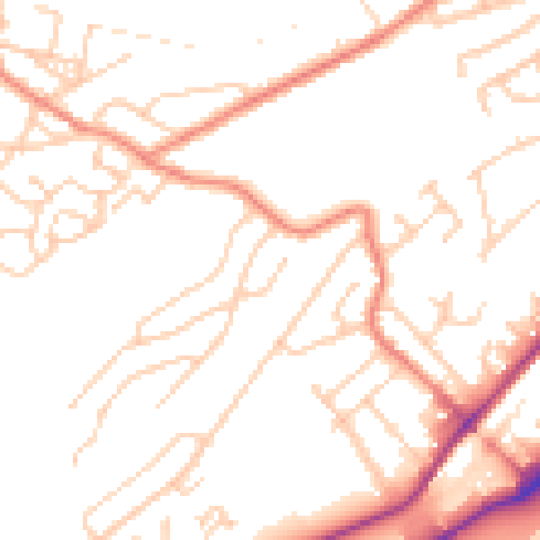 Daytime road noise heatmap for S9 1AH