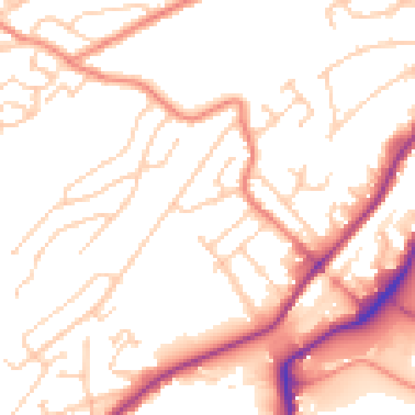 Daytime road noise heatmap for S9 1AR