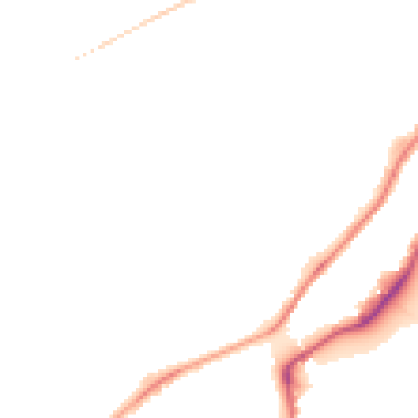 Night-time road noise heatmap for S9 1AR