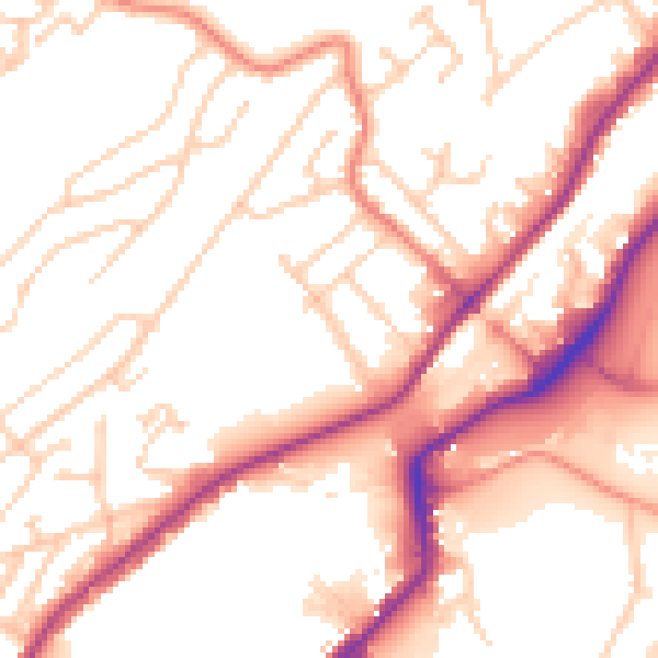 Daytime road noise heatmap for S9 1BJ