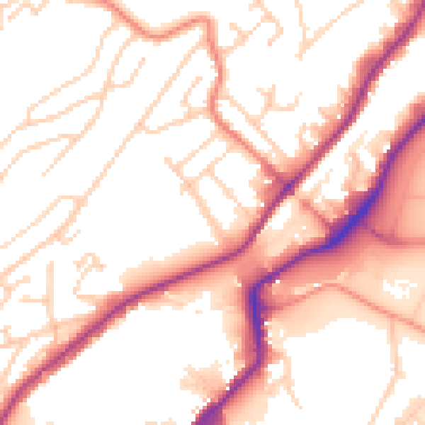Daytime road noise heatmap for S9 1BL