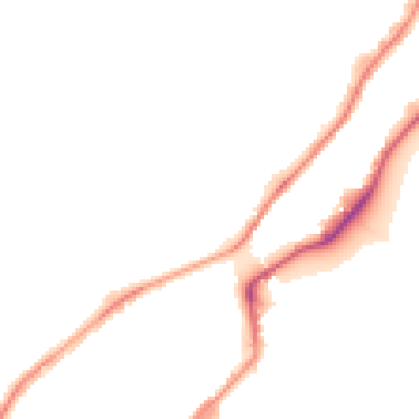 Night-time road noise heatmap for S9 1BL