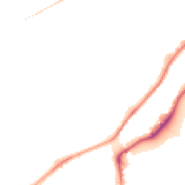 Night-time road noise heatmap for S9 1BP