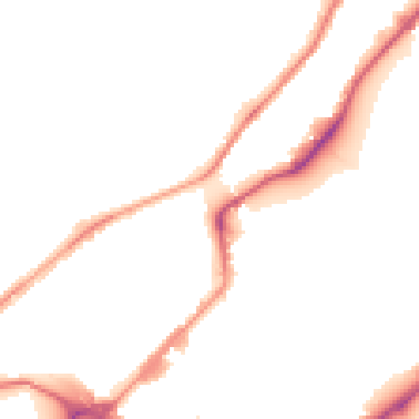 Night-time road noise heatmap for S9 1BR
