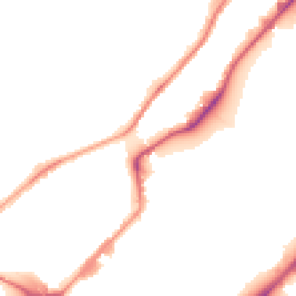 Night-time road noise heatmap for S9 1BS