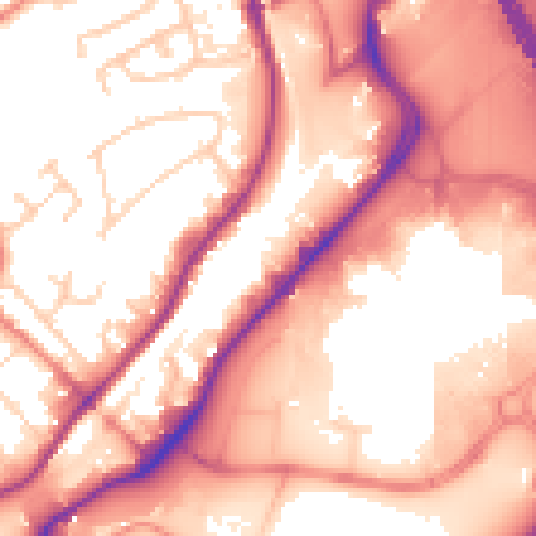 Daytime road noise heatmap for S9 1BW