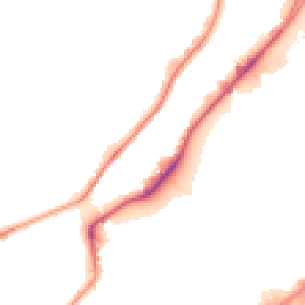 Night-time road noise heatmap for S9 1BX