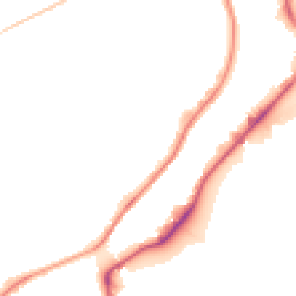 Night-time road noise heatmap for S9 1DD