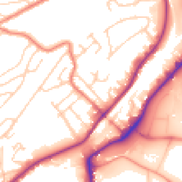 Daytime road noise heatmap for S9 1DE