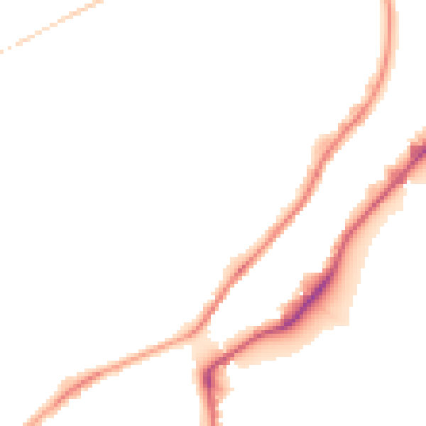 Night-time road noise heatmap for S9 1DE