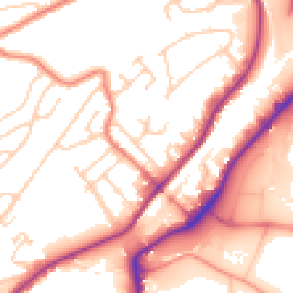 Daytime road noise heatmap for S9 1DF