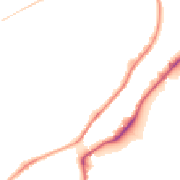 Night-time road noise heatmap for S9 1DF