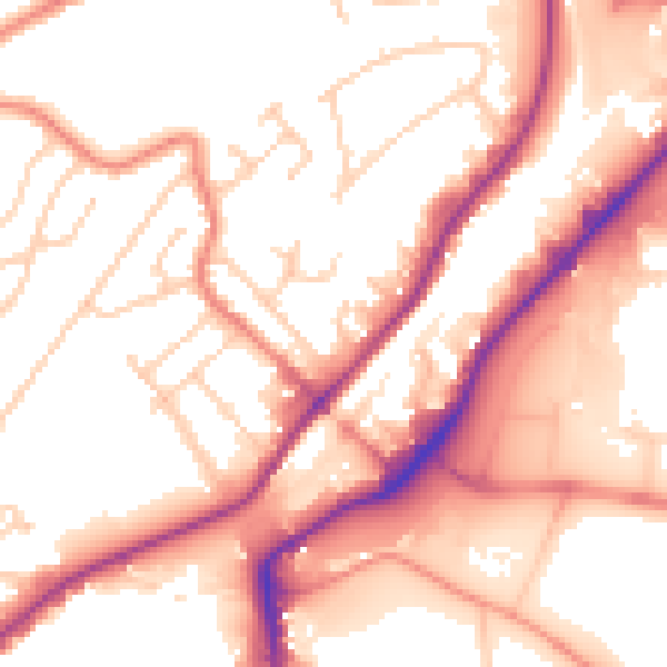 Daytime road noise heatmap for S9 1DG