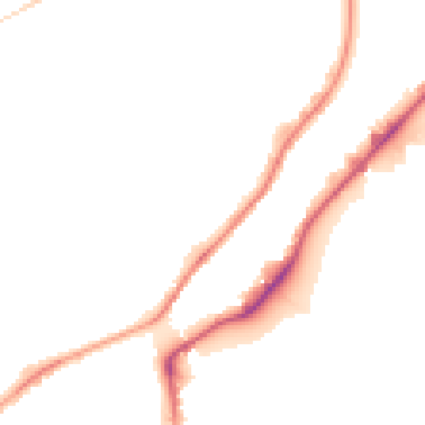Night-time road noise heatmap for S9 1DG