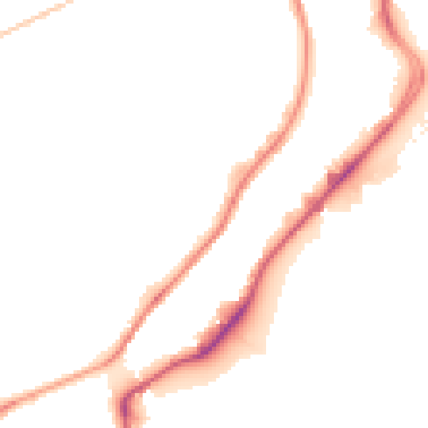 Night-time road noise heatmap for S9 1DH