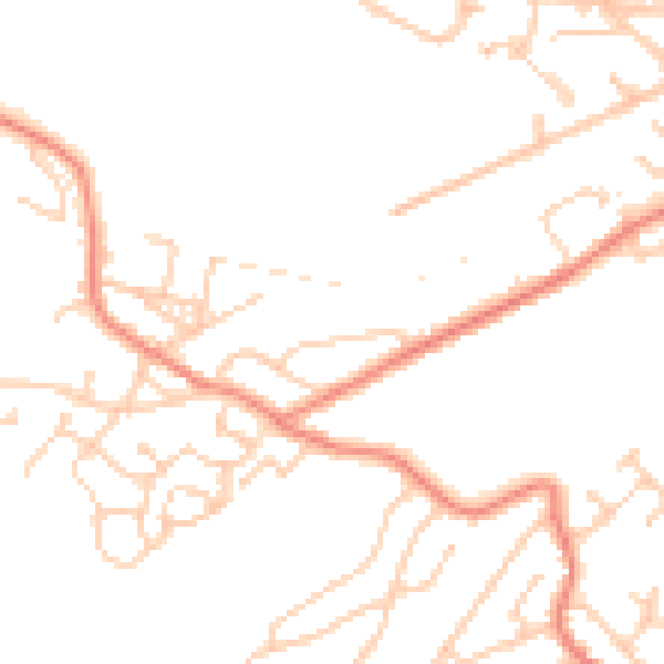 Daytime road noise heatmap for S9 1DN