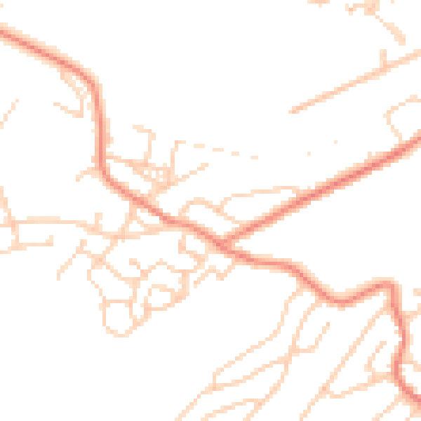 Daytime road noise heatmap for S9 1DP
