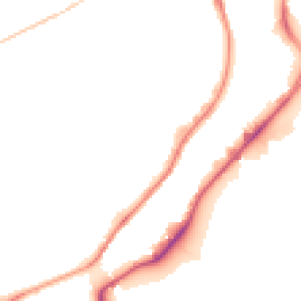 Night-time road noise heatmap for S9 1DT