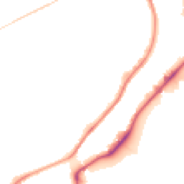 Night-time road noise heatmap for S9 1DW