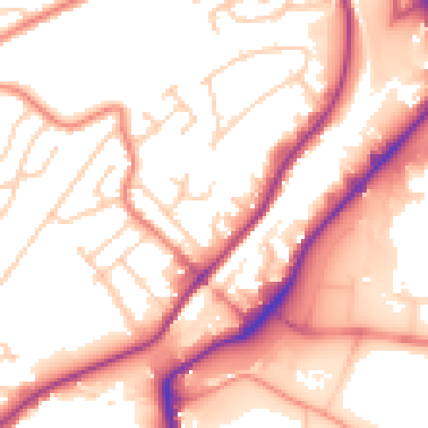 Daytime road noise heatmap for S9 1DX
