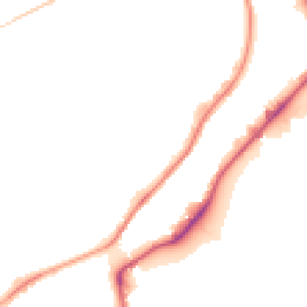 Night-time road noise heatmap for S9 1DX