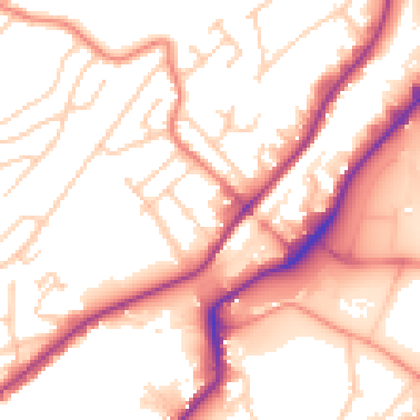 Daytime road noise heatmap for S9 1GE