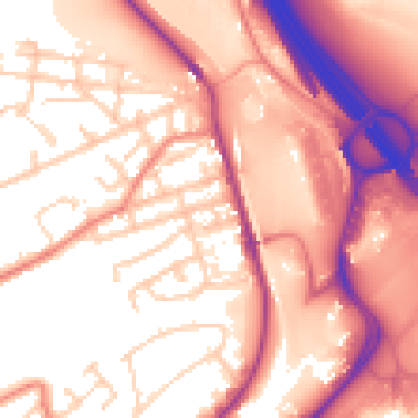 Daytime road noise heatmap for S9 1LD