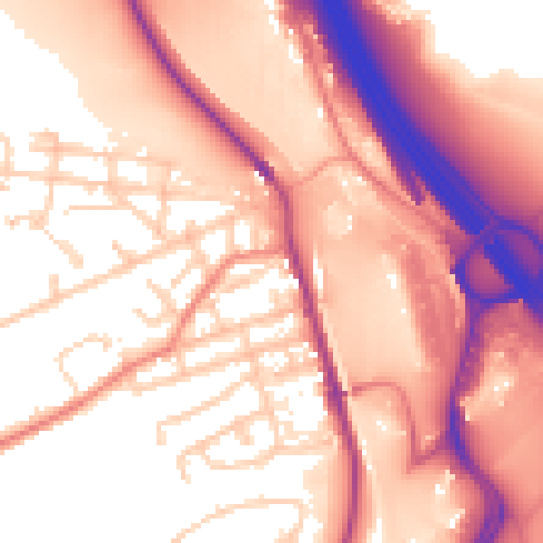 Daytime road noise heatmap for S9 1LR