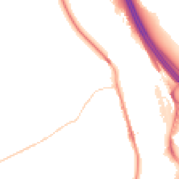 Night-time road noise heatmap for S9 1ND