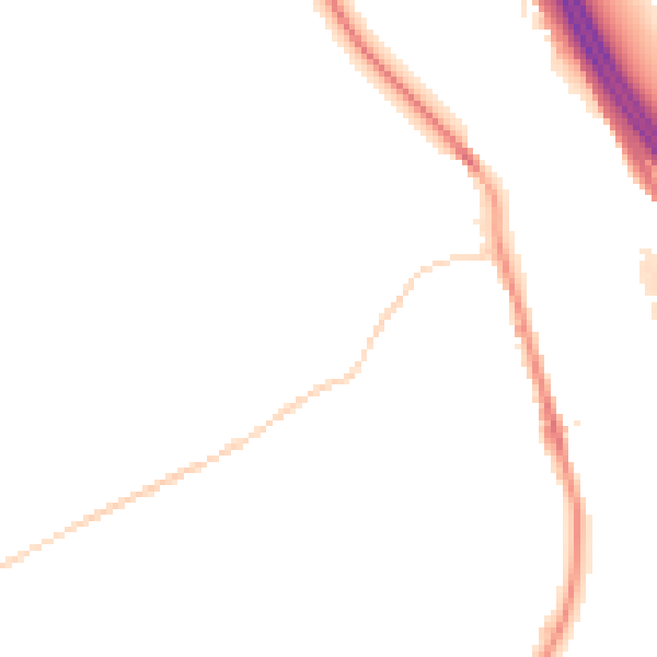 Night-time road noise heatmap for S9 1PS