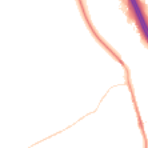 Night-time road noise heatmap for S9 1QD