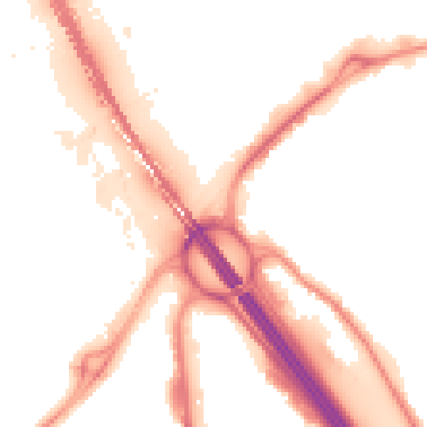 Night-time road noise heatmap for S9 1RD
